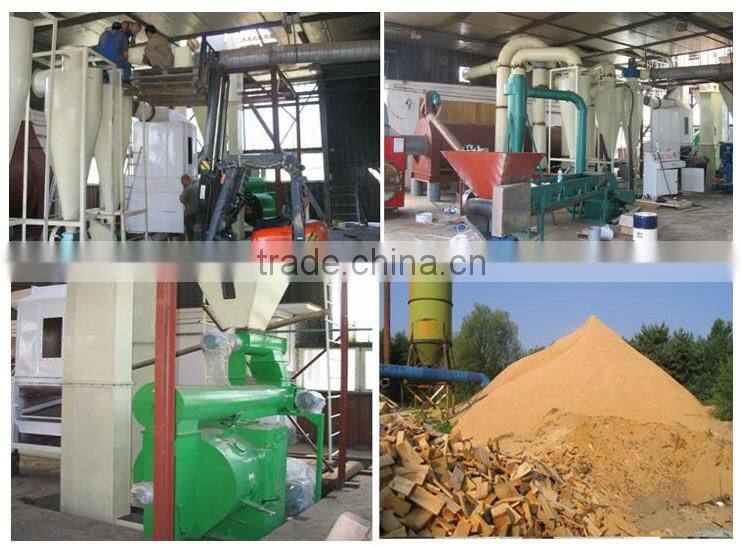 Wood Pellet Factory with 1t/h Wood Pellet Making Line