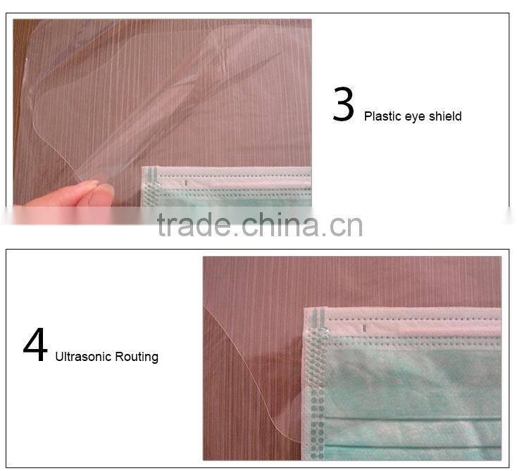 Disposable 3 Layer Breathable Face Mask with elastic
