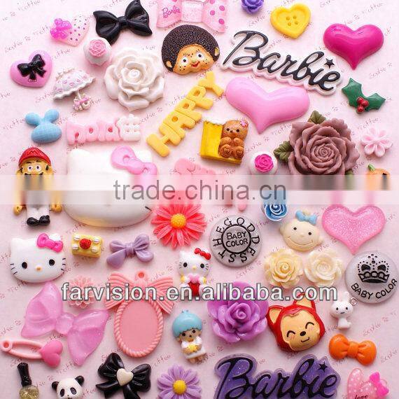flat back and kawaii resin bowl cabochons for DIY phone case decoration