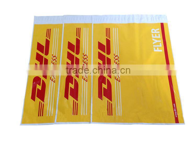 Yellow or any color custom mailing courier plastic bag mailing bag