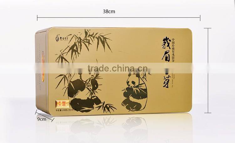 Tea room supplies wholesale fat removal tin box topping bubble organic green tea