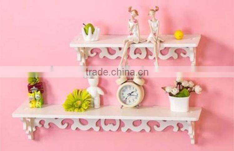White wood exquisite design wall floating shelf display shelf unit home