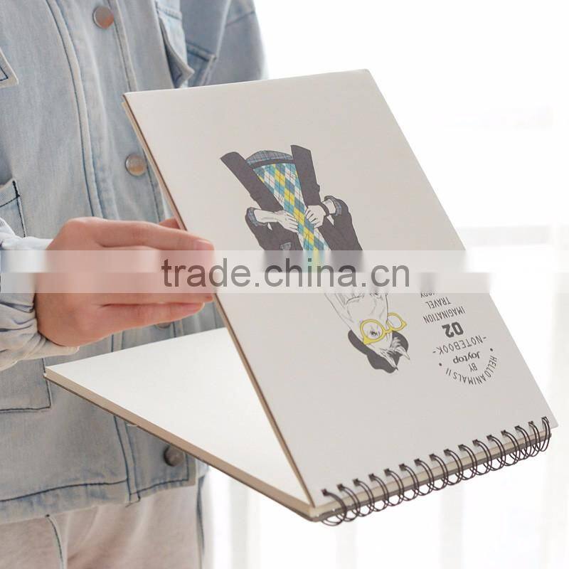 spiral banding woodfree paper notebook