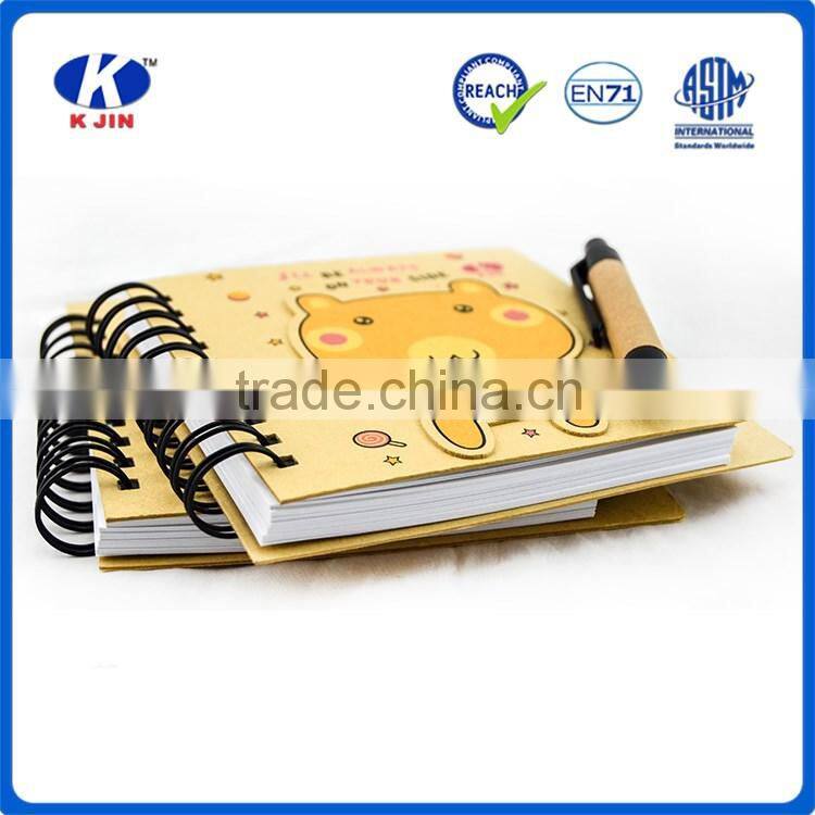 environmental protection series log color small custom memo notebook with pen