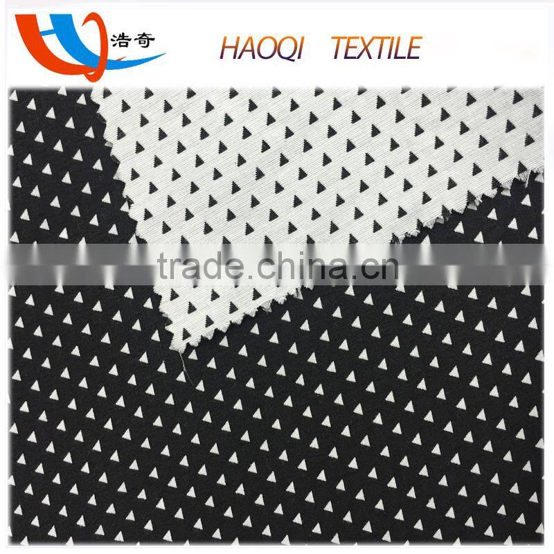 triangular pattern factory price woven yarn dyed polyester cotton fabric