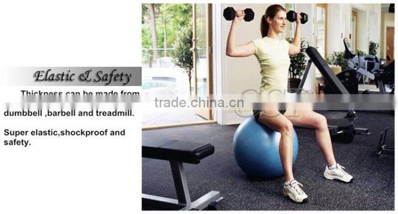 high quality rubber flooring roll for gym/ noise reduction rubber roll gym flooring/fitness laminate flooring roll