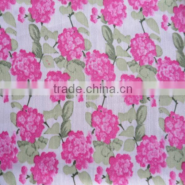 Polyester Fashinal Floral Printed Chiffon Fabric