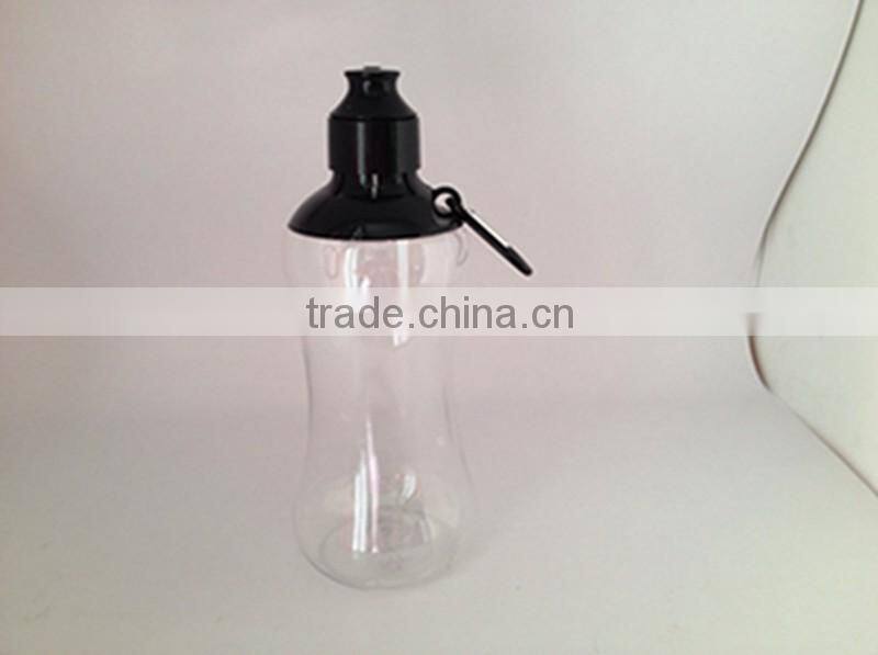 560ML PET water bottle with carabineer