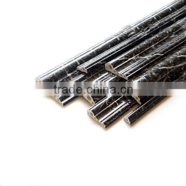 High-Tech Stone Polymer Material Water Resistance Colorful Marble Effect Mouldings