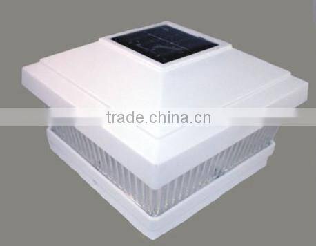Cheap White Plastic Led Solar Deck Post Light