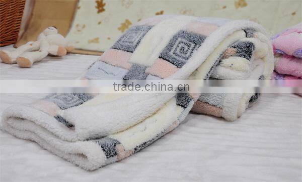 100% polyester thick soft coral fleece blanket
