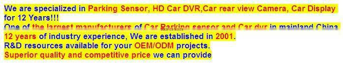 18mm Crescent Parking Sensor Car Reverse Radar