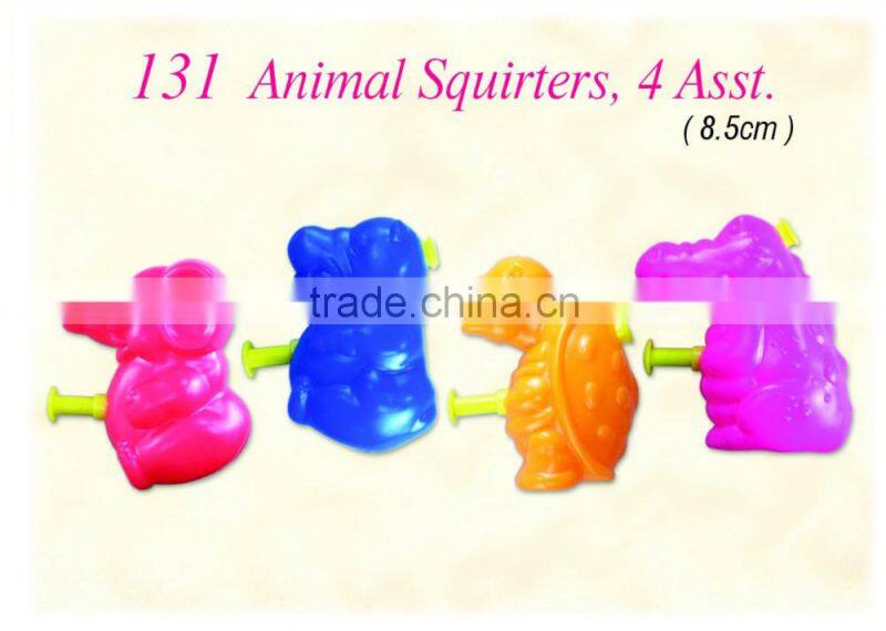 EN71 Summer Beach water gun Animal Squirters, 4 Asst