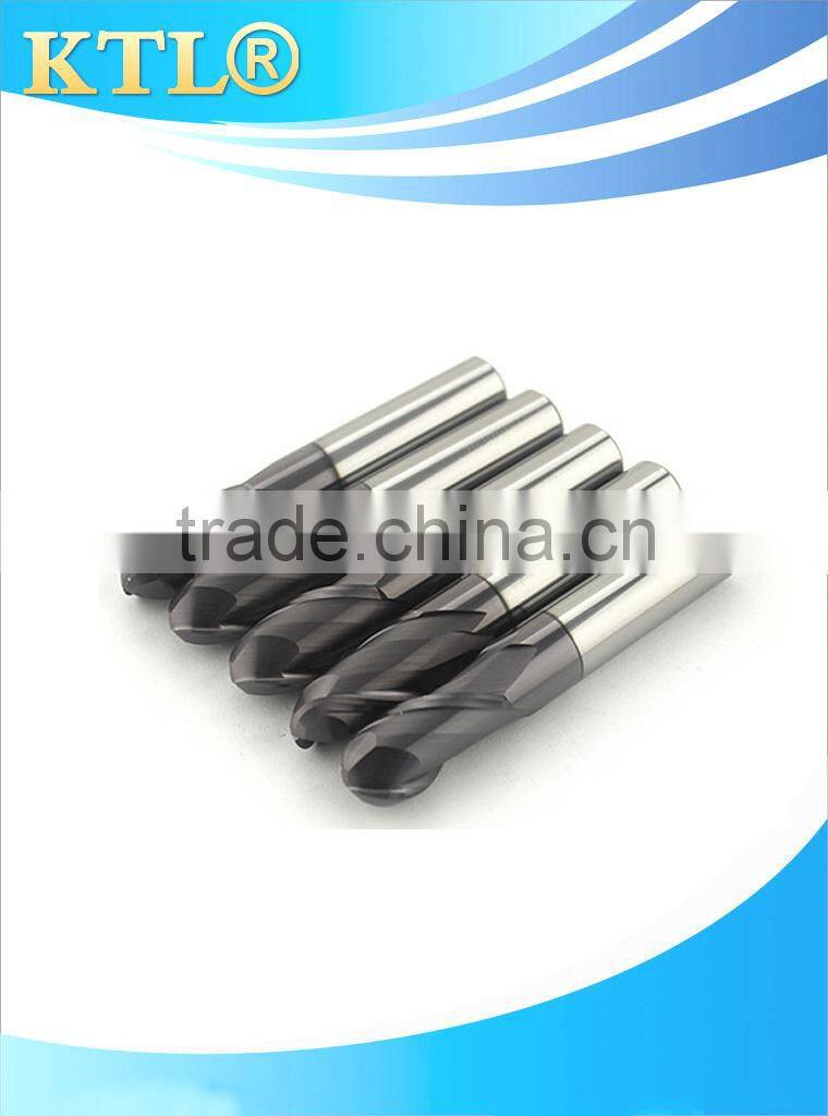 2 flutes ball nose end mills with straight shank
