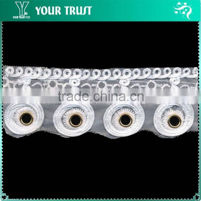 7MM Gunmetal Metal Grommet Cross Black Leather Tide Up Trimming