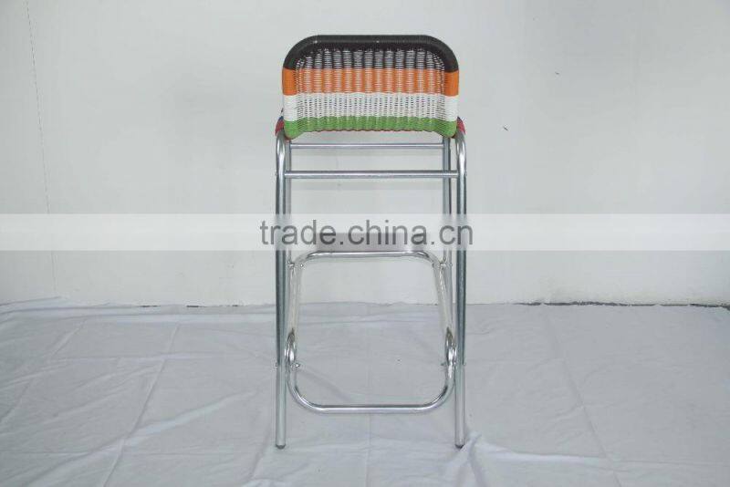 Aluminum cheap bar stool kitchen dining room high chair YC014