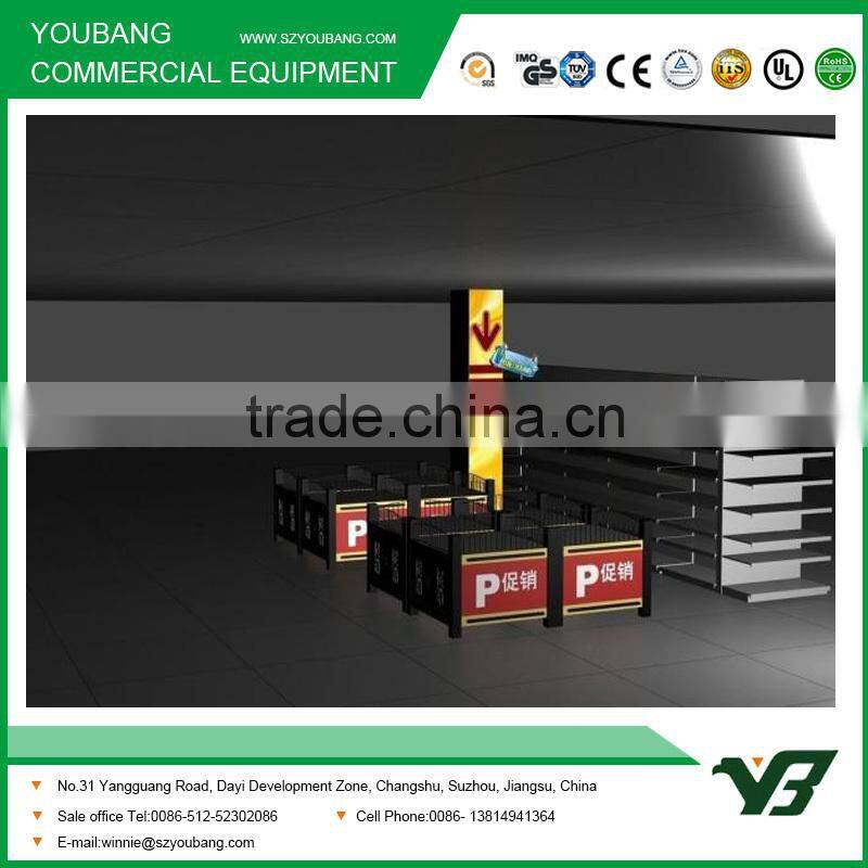 pegboard shelving grocery store shelf