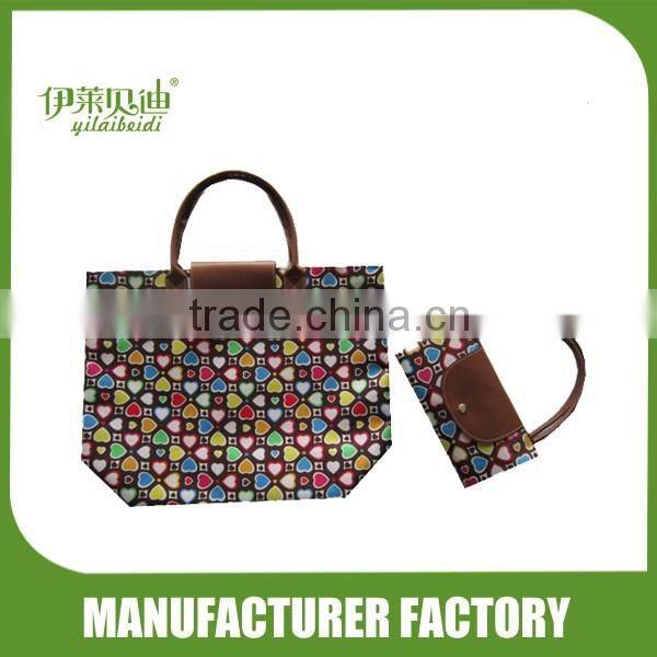 Foldable shopping bags with dot printed