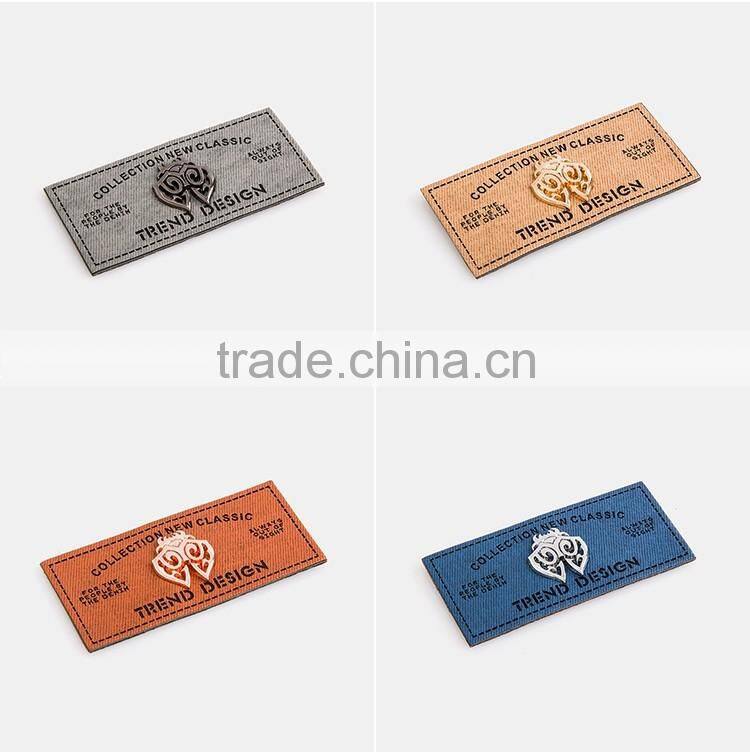 Leather patch new design custom for fashion jeans and clothing