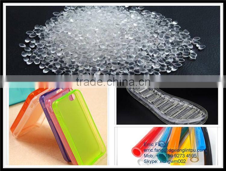 Multicoloured TPU of polyester/polyether material