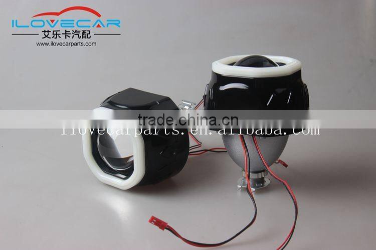 NEW 2.5Inch Y type LED COB ANGEL EYE PROJECTOR LENS FOR H1 XENON HID BULB