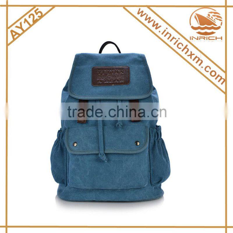 2014 new design canvas drawstring backpack