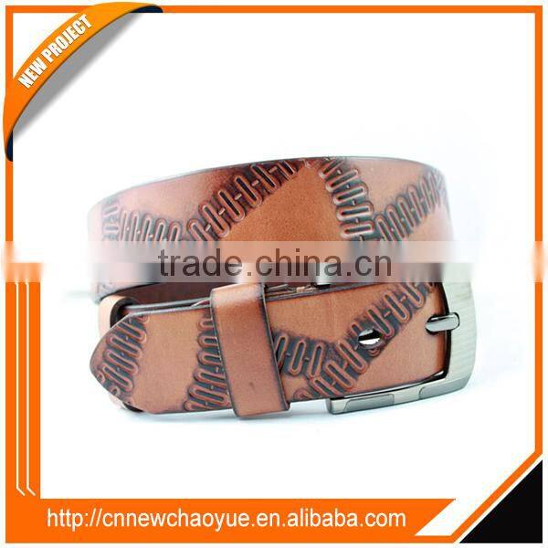 2016 Hot Sale Fashion 38mm Black/Brown men genuine leather belt