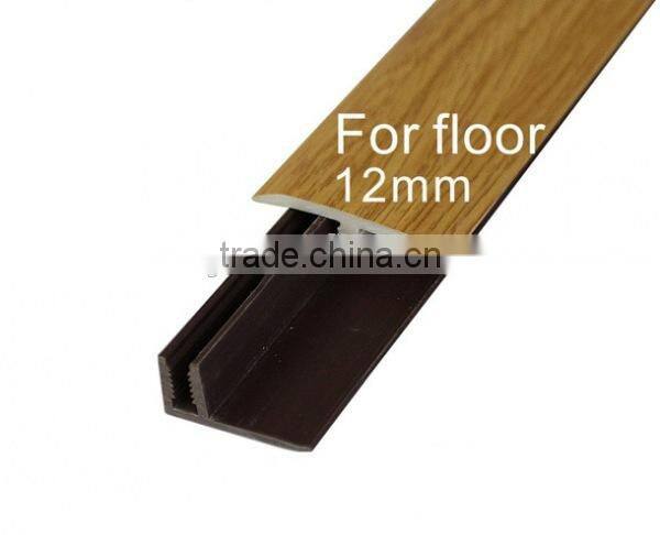 PVC floor edge strip//PVC T-moulding trim//laminate Cover//Laminate transition