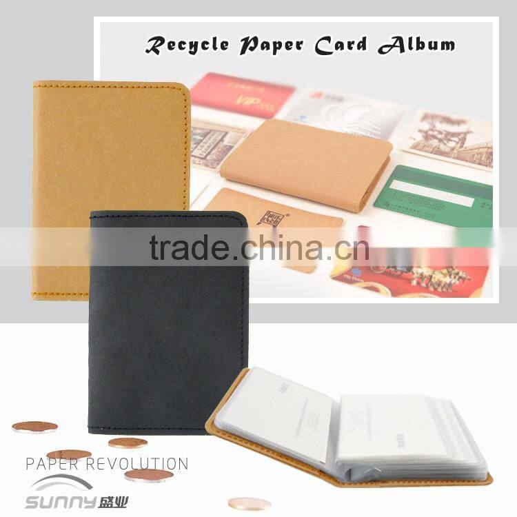 Ultra Slim Waterproof Recycle Kraft Paper ID Card Name Card Holder Album Bag