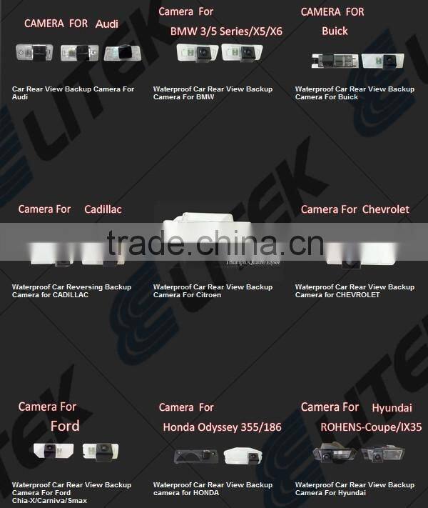 Ultrasonic radar detector with car night vision reverse camera DC12V for BMW