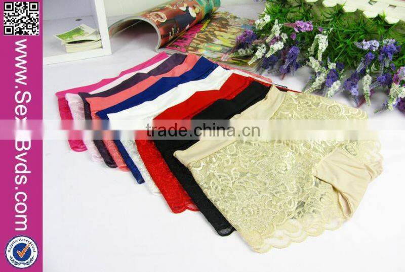 Sexy Female Mid-Waist Hollow Out Lace Panties Women Underwear
