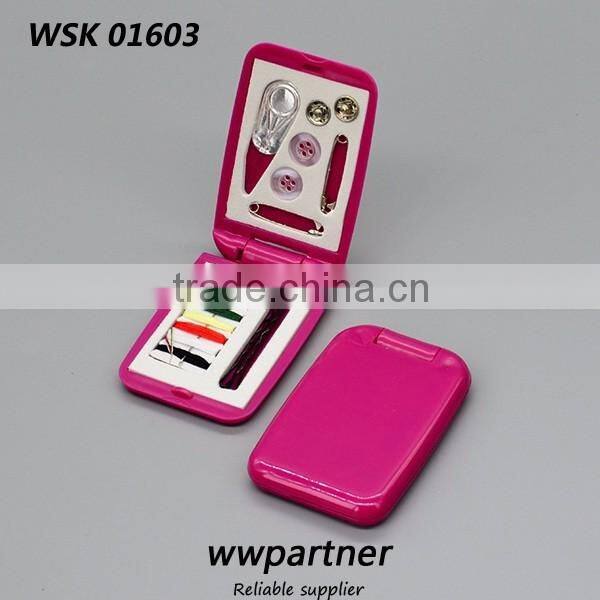 Small Square Sewing Kit with a Slim Body
