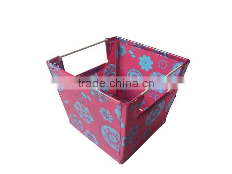 factory folding plastic cane laundry basket