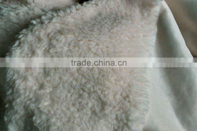 sprayed plush fabric