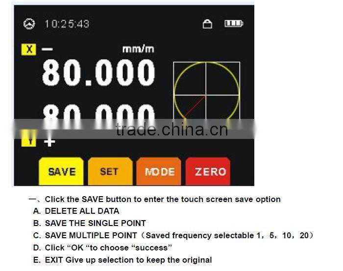 DMI800 extremely accurate inclinometer small angle precision measruing device