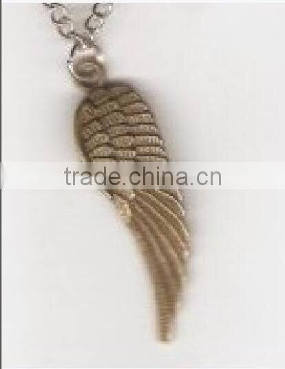 Wholesale Angel Wing Charms Pendants Antiqued Silver 30mm Double Sided Wing Charms Pendants