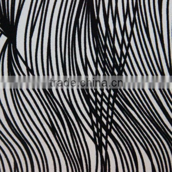 PU flock synthetic fabric for shoes and handbag leather usage