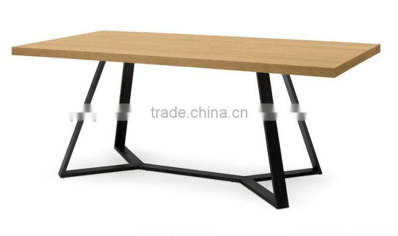 DT-3019 MDF Top Dining Table Base with metal leg