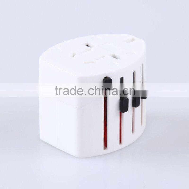 2015 dual usb universal travel adapter with USA / Australia / Europe / UK worldwide plugs universal travel adapter