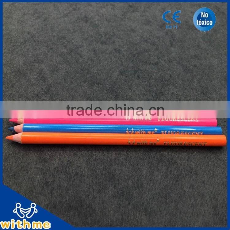 Fluorescent colour pencil neon color pencil