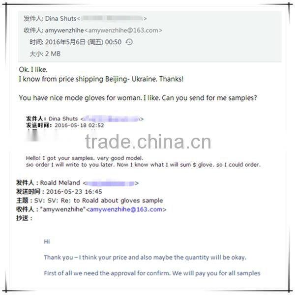 AB Grade Ladies Leather Gloves UK With Dacron Fiber