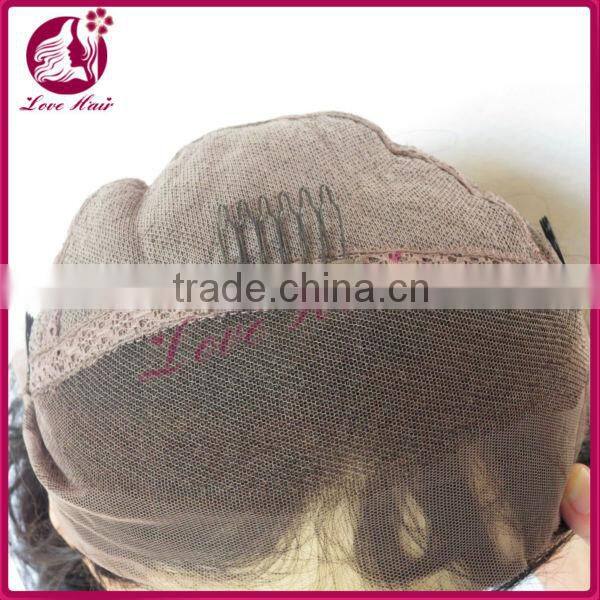 Ladies' highlight lace front human hair wig 100% virgin brazilian hair lace wig