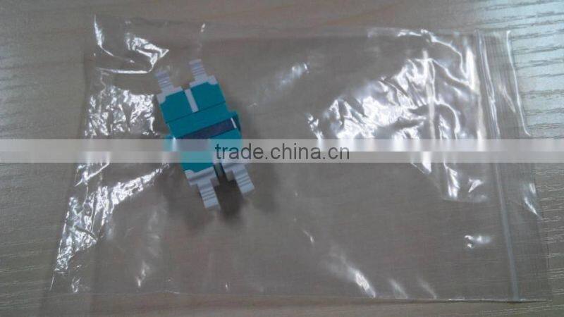 2 port 10G OM3 Aqua LC/UPC Duplex Multimode Optical fiber Adapters