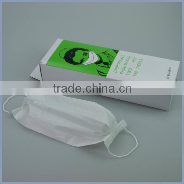 Disposable paper face mask