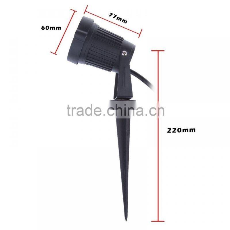 Hot sale IP65 waterproof 5W COB LED Garden light with base