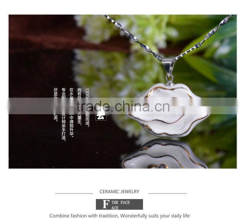 Popular cloud shape daily wear christmas ceramic necklace