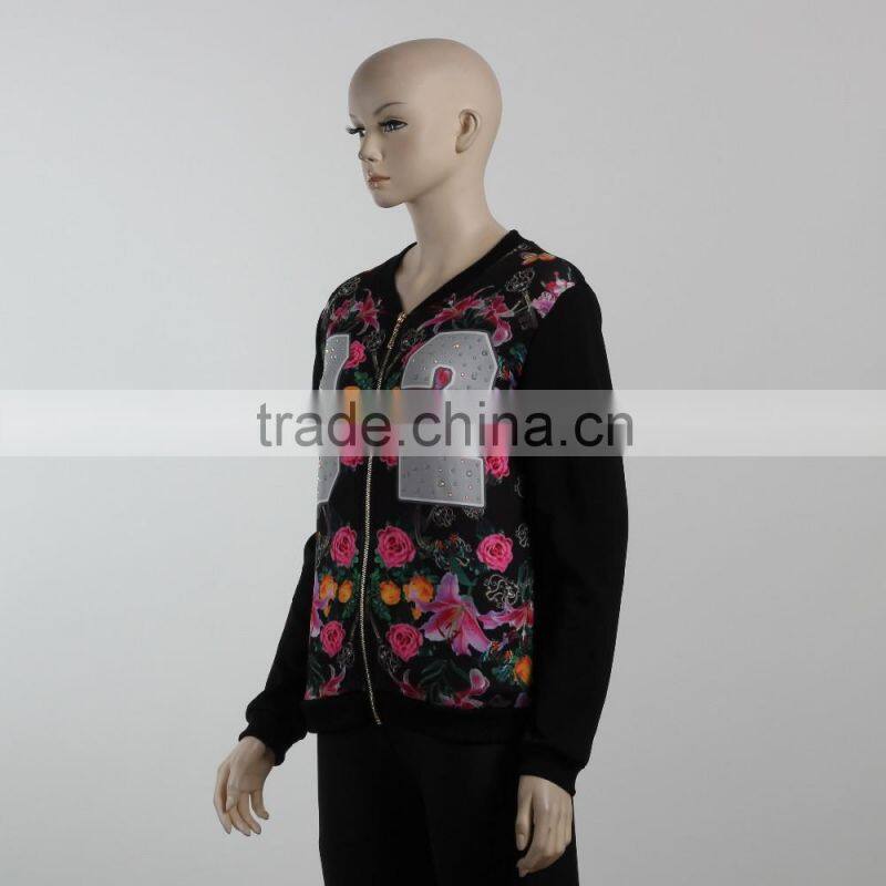 F5W20103 Women Printed Bomber Jackets