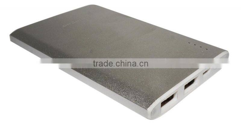 Multifunctional High Capacity 7500mah Dual Port USB Mi Power Bank for Notebook