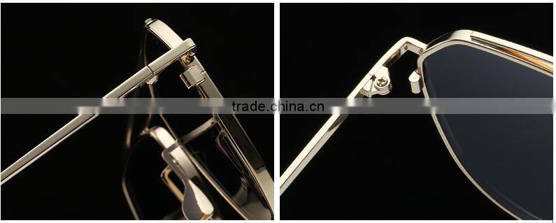 2016 fashionable UV400 polarized metal sunglass with custom logo