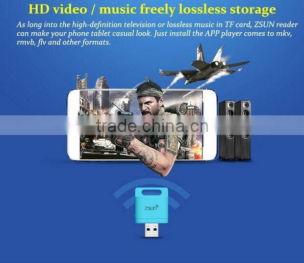 Zsun Wireless Wifi Card Reader Extended Phone Memory U Disk Mobile Storage USB Flash Drive For Android/IOS/Windows Phone